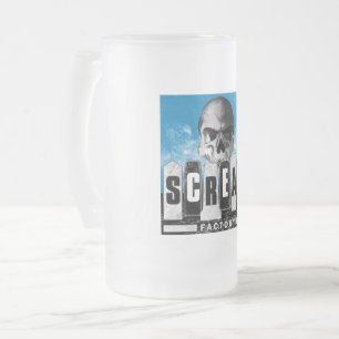 Tasse en verre givré d'usine de cri perçant