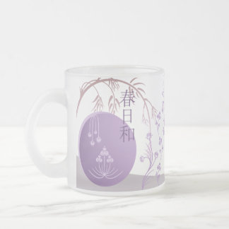 Tasse en verre givré - ressort japonais