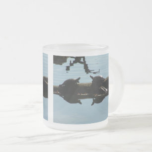 Tasse en verre givré Turtle Friends