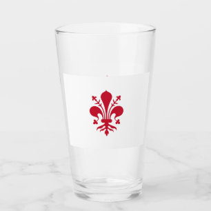 Tasse en verre patriotique avec drapeau de Florenc