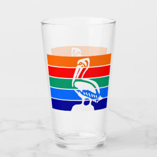 Tasse en verre patriotique avec drapeau de Saint-P