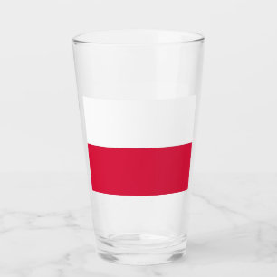 Tasse en verre patriotique avec le drapeau de la