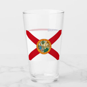 Tasse en verre patriotique avec le drapeau de la