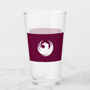 Tasse en verre patriotique avec le drapeau de la v