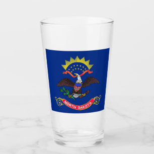 Tasse en verre patriotique avec le drapeau du