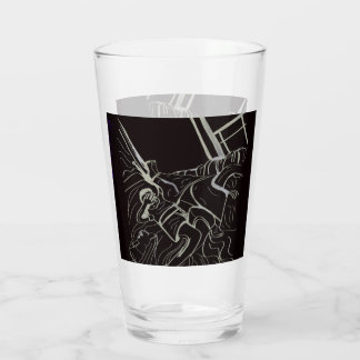 Tasse en verre Père et Fils