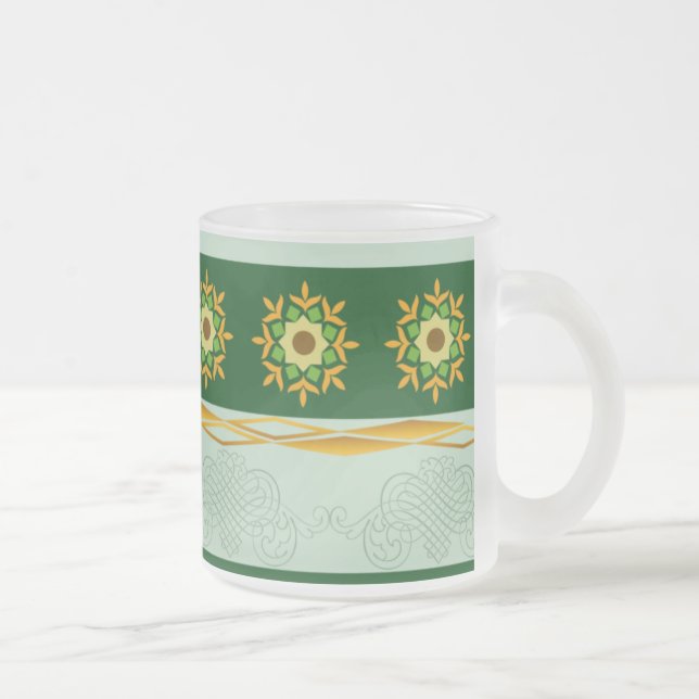 Tasse en verre - vert 05 (Droit)