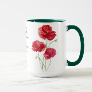 Tasse Encourager Promesse Écriture Isaiah Poppy Garden