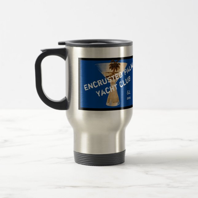 Tasse encroûtée de voyage de club de yacht de (Gauche)