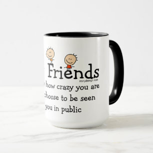 Tasse Énonciation drôle de meilleurs amis