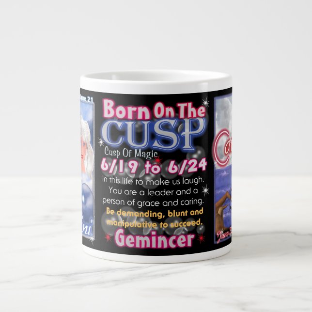 Tasse enorme du tranchant de Cancer de Gémeaux (Devant)