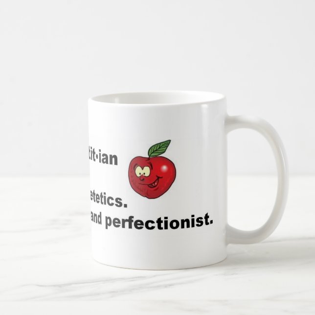 Tasse enregistrée de diététicien (Droite)