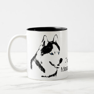 Tasse enrouée personnalisée enrouée de chien de