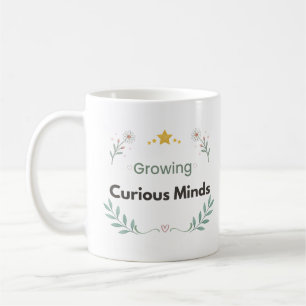 Tasse enseignant Fleurs Esprits Curieux en Éveil