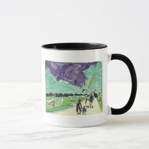 Tasse Entrée à un grand jardin à Dresde, 1905