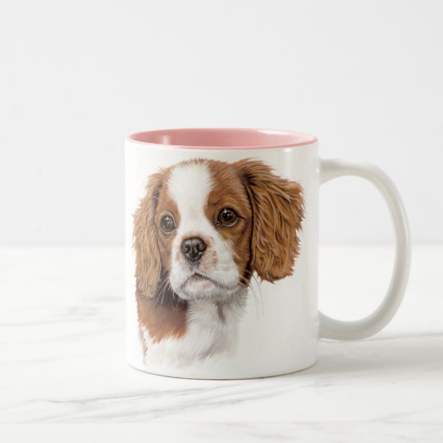 Tasse : épagneul de roi Charles cavalier (Droit)