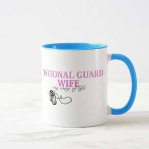 Tasse Épouse de garde nationale, mon mode de vie