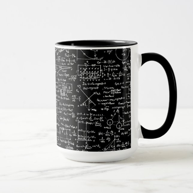 Tasse Équations de physique sur //noir (Droite)