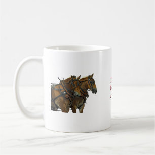 Tasse Équipe de Chevaux de Trait Belges