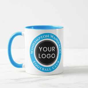 Tasse Équipe de Football Bleu Ciel et Blanc