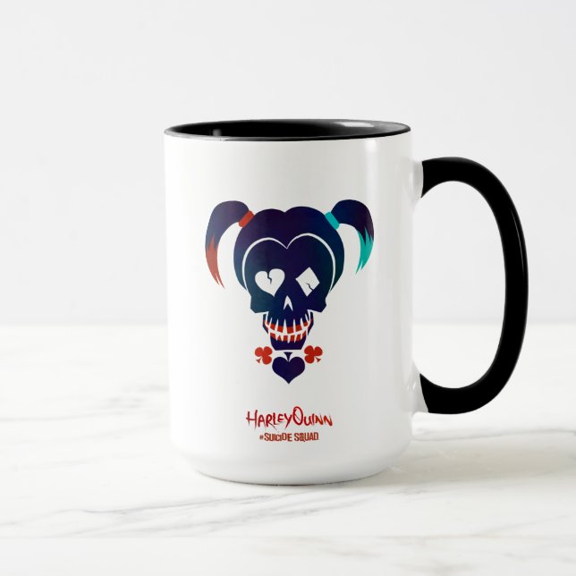 Tasse Équipe de suicide | Harley Quinn Head Icon (Droite)