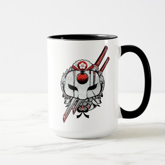 Tasse Équipe de suicide | Katana Masque & Epées Tatouage (Droite)