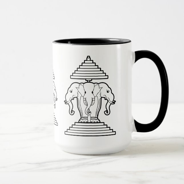 Tasse Erawan trois a dirigé le Laotien (Droite)