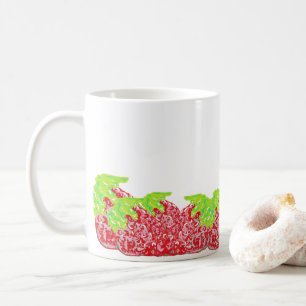 Tasse: Erdbeeren Kaffeetasse