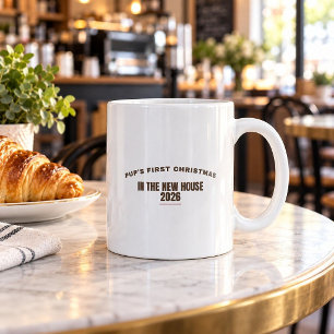 Tasse 'Erstes Weihnachten des Welpen im neuen Haus