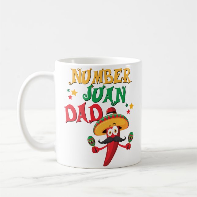 Tasse espagnole de fête des pères de meilleur papa (Gauche)