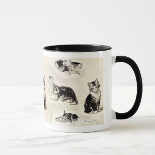Tasse: "Essende und spielende Katzen " Tasse