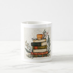 Tasse esthétique de café pour livres confortables