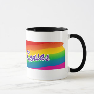 Tasse État Arc-En-Ciel Du Kansas