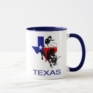 Tasse État de cavalier de Taureau de rodéo du Texas