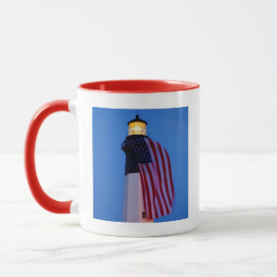 Tasse États-Unis, Géorgie, Tybee Island, Drapeau en bern