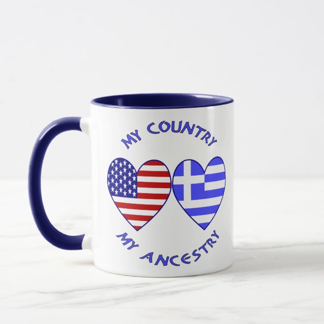 Tasse Etats-Unis / Grèce Pays Ancêtre (Gauche)