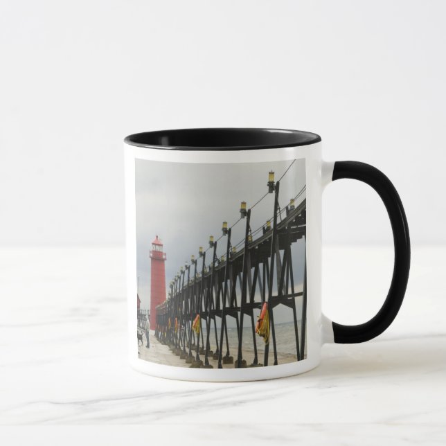 Tasse États-Unis, Michigan, Lake Michigan Shore, Grand H (Droite)