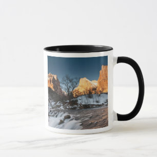 Tasse États-Unis, Utah, parc national de Zion. Lever de