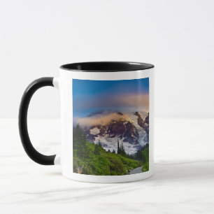 Tasse États-Unis, Washington, mont Rainier. Soleil du ma