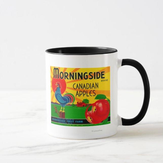 Tasse Étiquette de la pomme de Morningside Canada (Droite)
