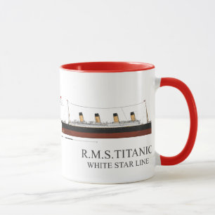 Tasse étoile blanche titanique