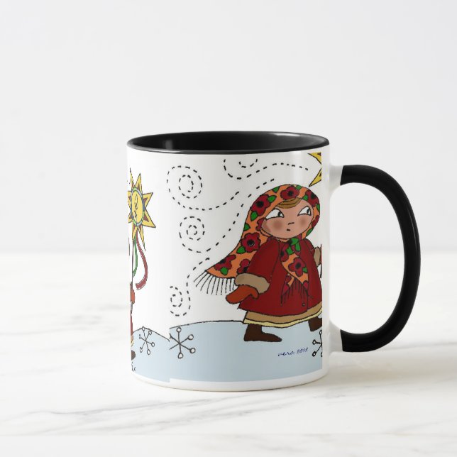 Tasse Étoile ukrainienne de Noël (Droite)