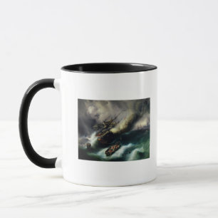 Tasse Étudiez pour le Burning du "Kent" en 1825