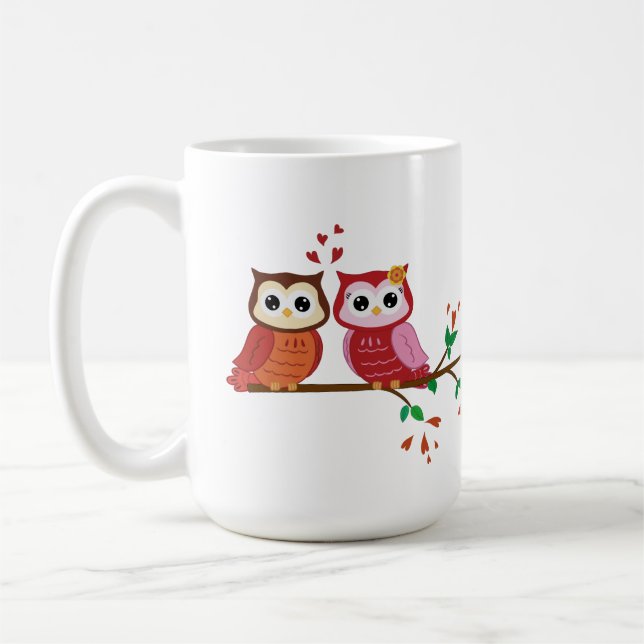 Tasse Eulen-Paarevalentines Tages (Links)