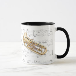 Tasse - Euphonium mit Blattmusik