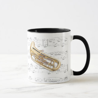 Tasse - Euphonium mit Blattmusik