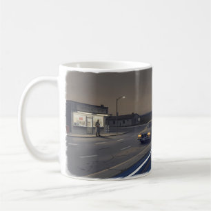 Tasse Évasion de Minuit en Voiture Rapide sur Rout