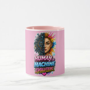 Tasse Évolution Machine Humaine – Coupe à Café en 