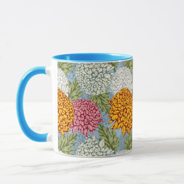 Tasse Excellent motif avec des chrysanthèmes (Gauche)