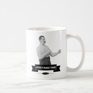 Tasse excessivement virile d'homme